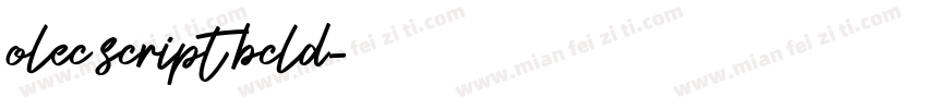 olec script bcld字体转换
